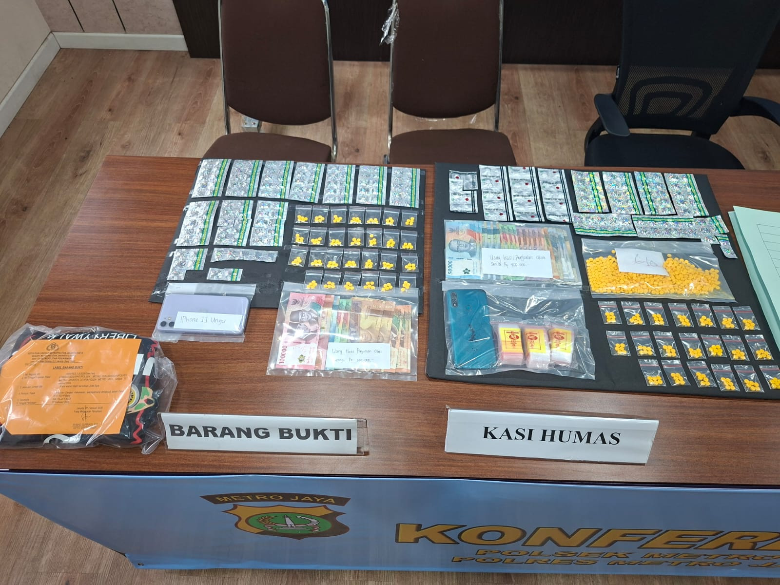 Polsek Metro Penjaringan Ungkap Dua Kasus Penyalahgunaan Obat Keras Daftar G, Amankan Dua Tersangka