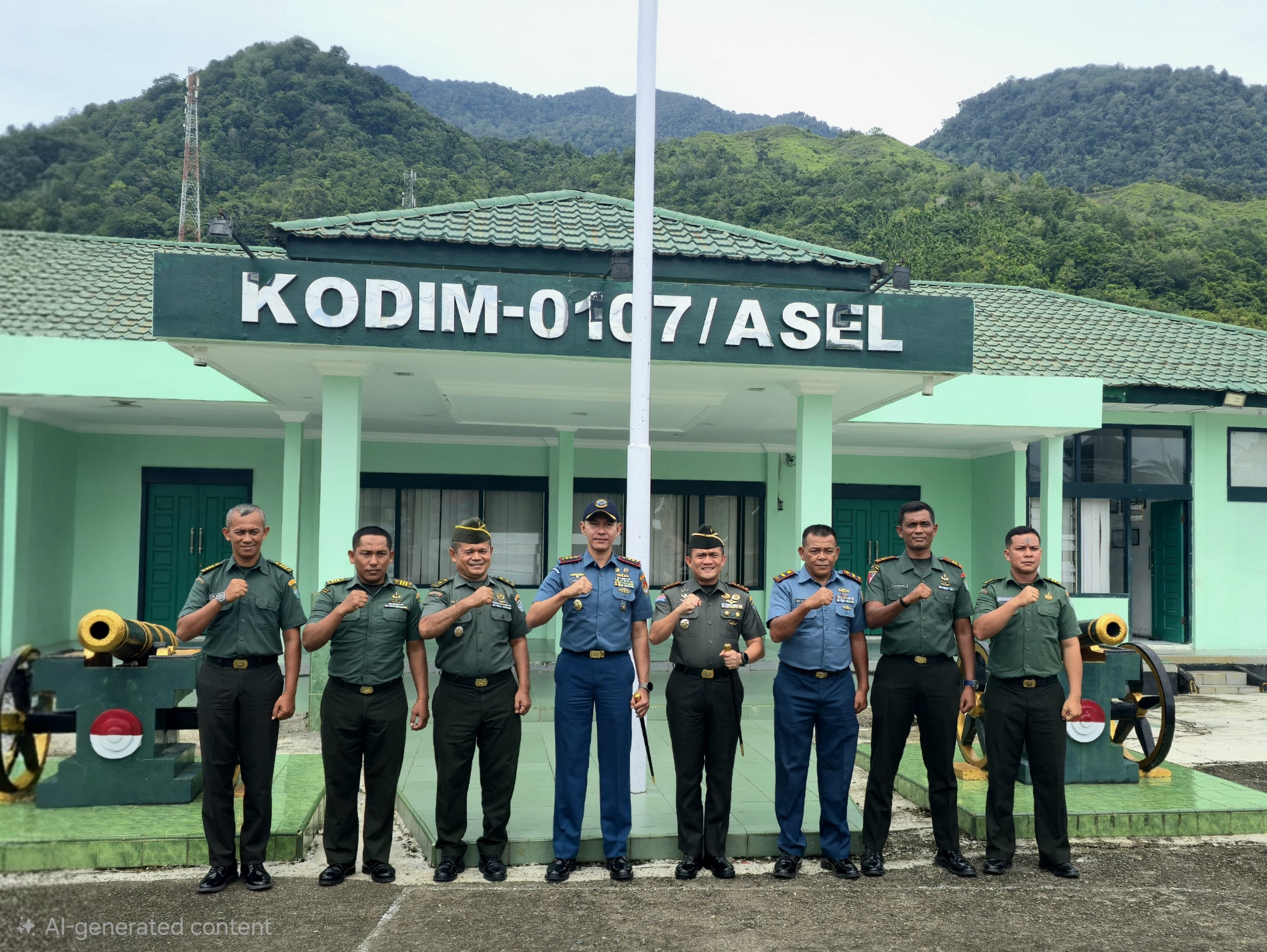 Danlanal Simeulue Laksanakan Kunjungan Kerja Ke Posal Tapak Tuan, Tinjau Patkamla I-1-67/PMC dan Jalin Silaturahmi Dengan Forkopimda Aceh Selatan