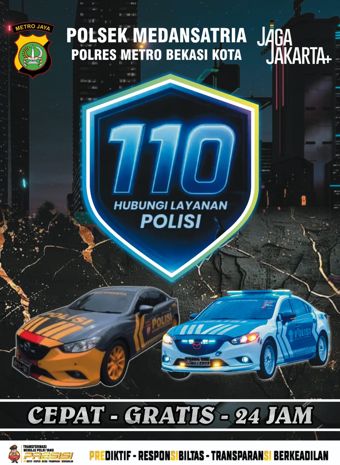 HIMBAUAN KEPADA MASYARAKAT LAYANAN PENGADUAN POLISI 110