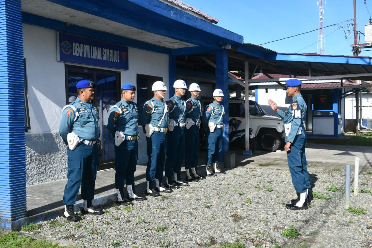 Denpom Lanal Simeulue Gelar Pekan Disiplin Opsgaktib Dalam Rangka HUT Ke-80 Pomal Tahun 2026
