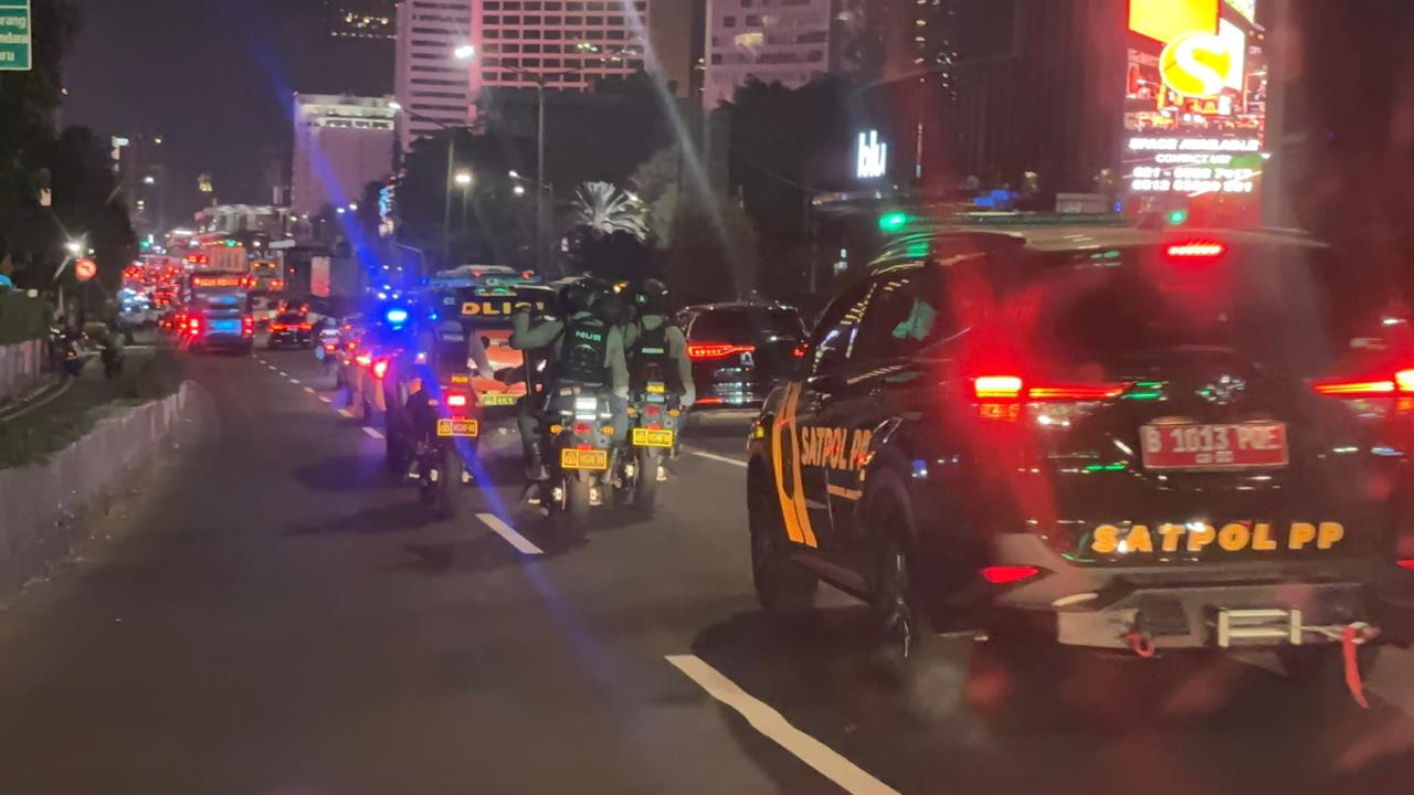 Polda Metro Jaya Rutin Patroli Malam, Pastikan Jakarta Aman dan Kondusif