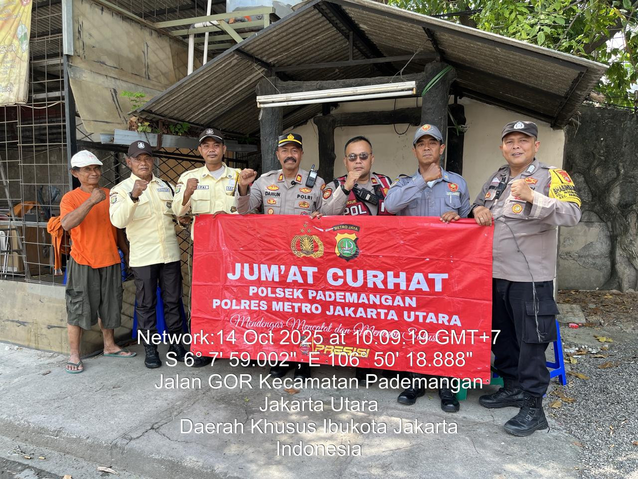 Dekatkan Diri dengan Warga, Polsek Pademangan Gelar Jumat Curhat di Ruko Permata Ancol