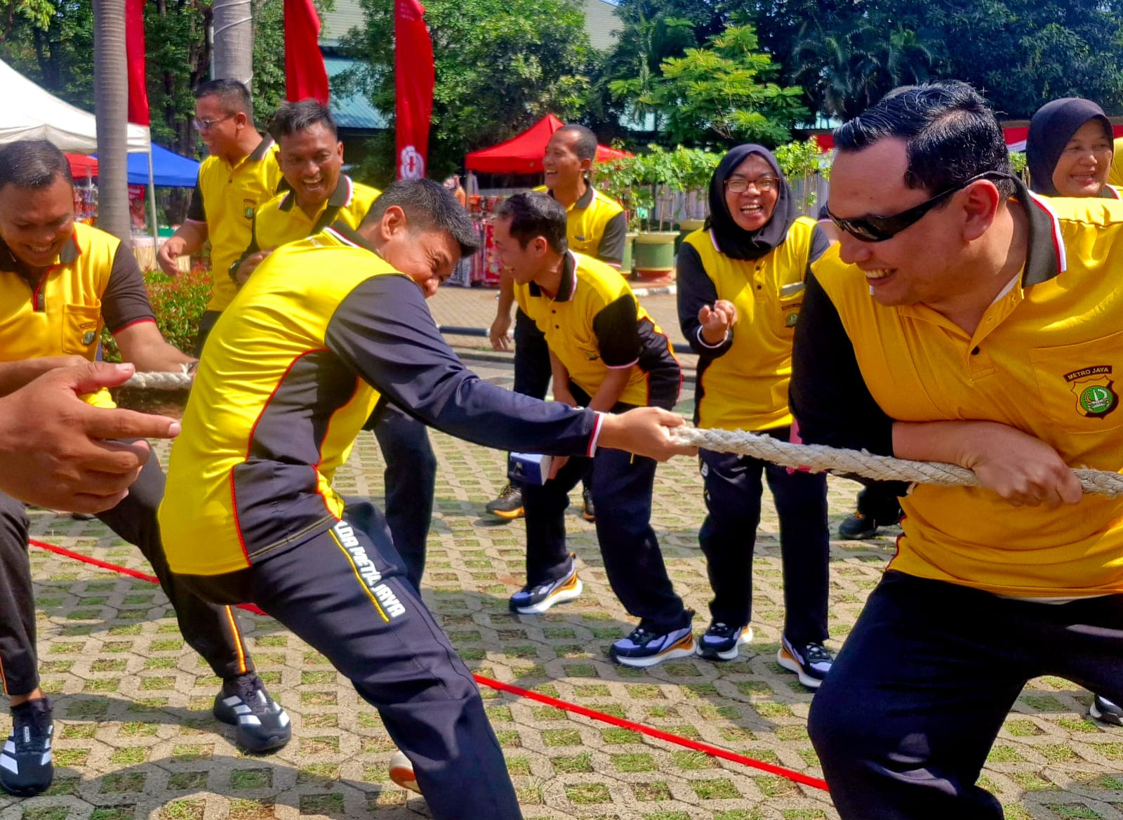 Kapolres Kepulauan Seribu Hadiri Senam Pagi KORPRI PRIMADONA Bersama Forkopimko Jakarta Utara Plus