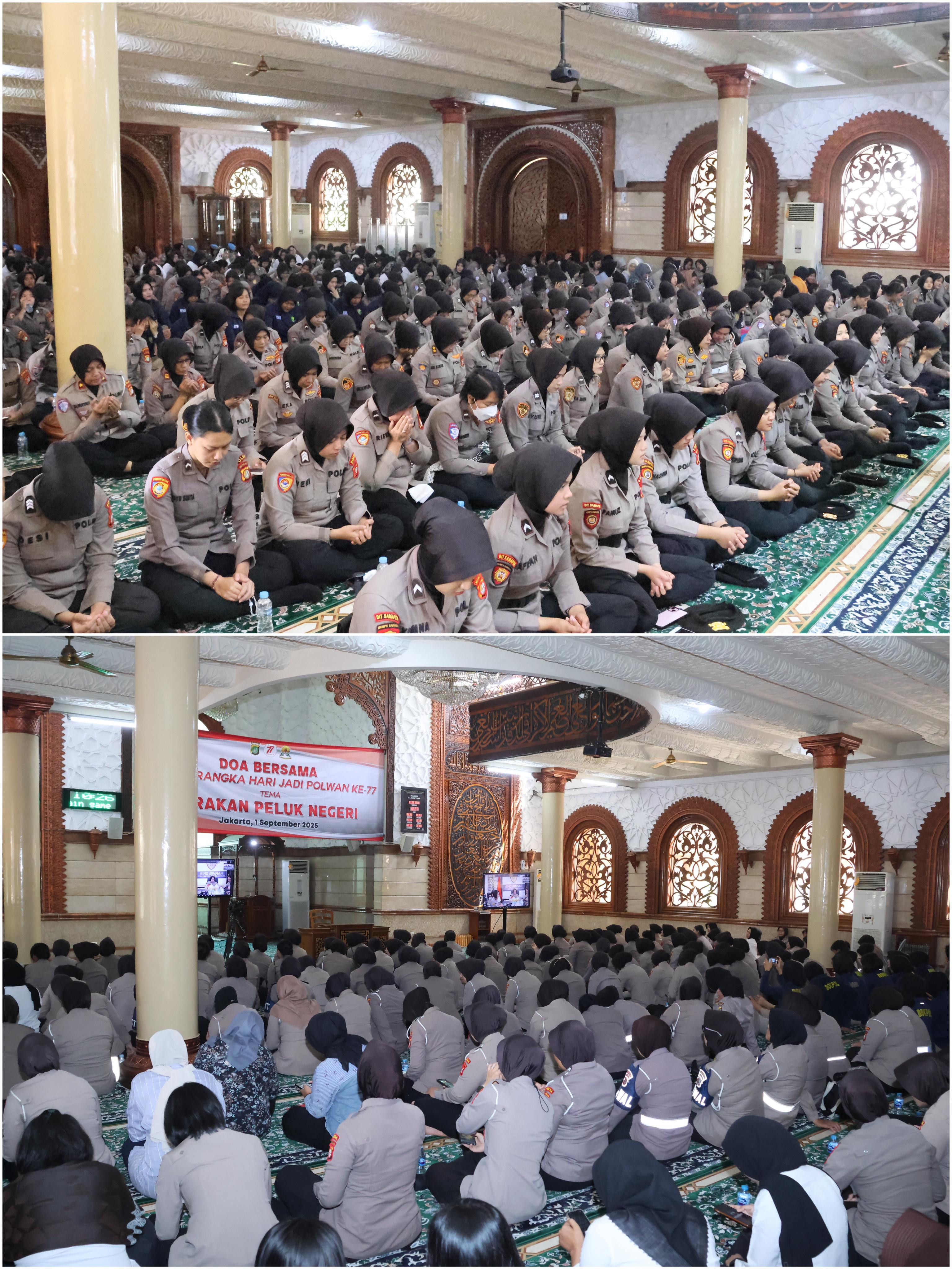 Polda Metro Jaya Gelar Doa Bersama Hari Jadi ke-77 Polwan RI, 1.019 Personel Ikut Lewat Zoom Meeting