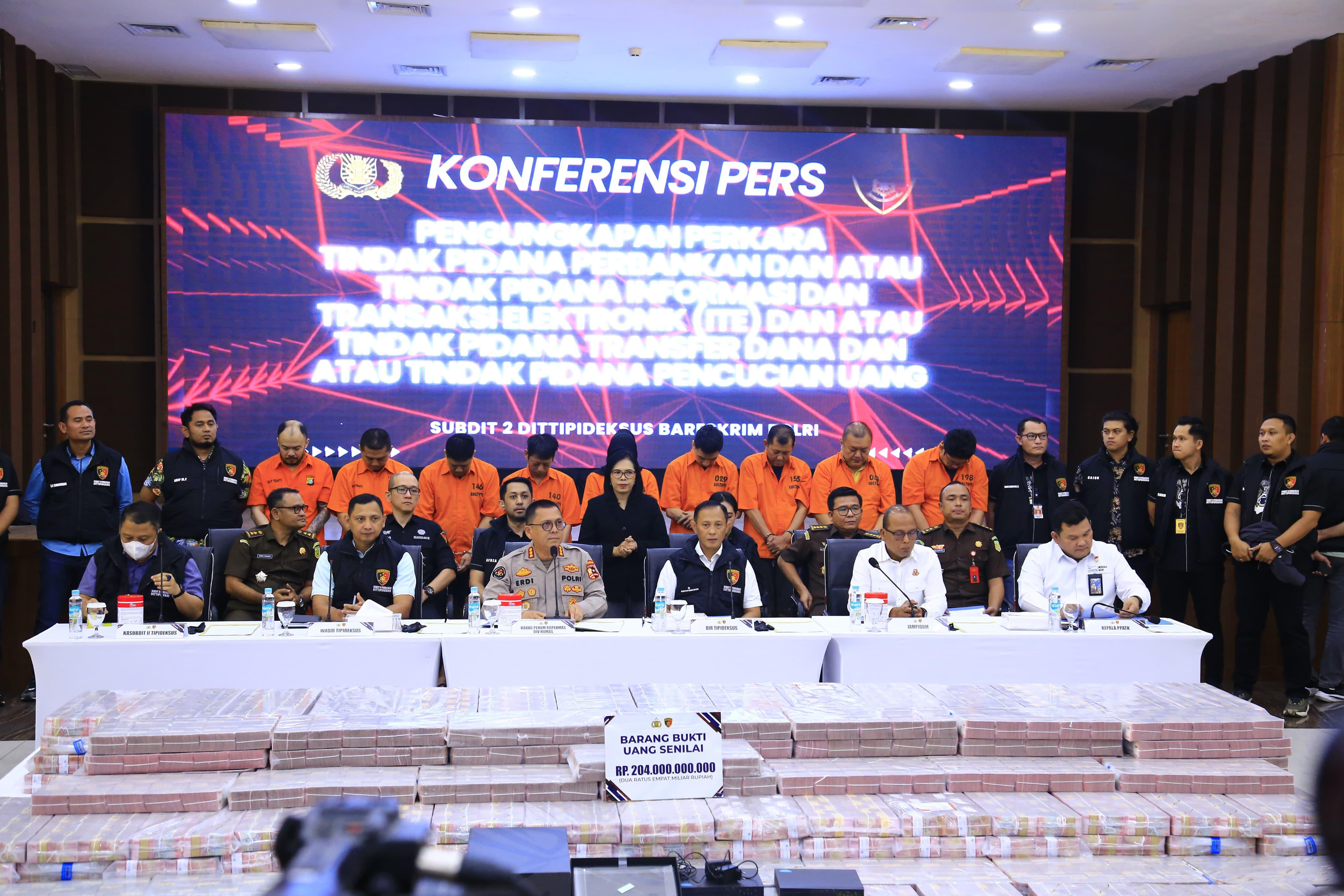 Bareskrim Polri Ungkap Sindikat Pembobolan Rekening Dormant Senilai Rp204 Miliar, 9 Tersangka Diamankan