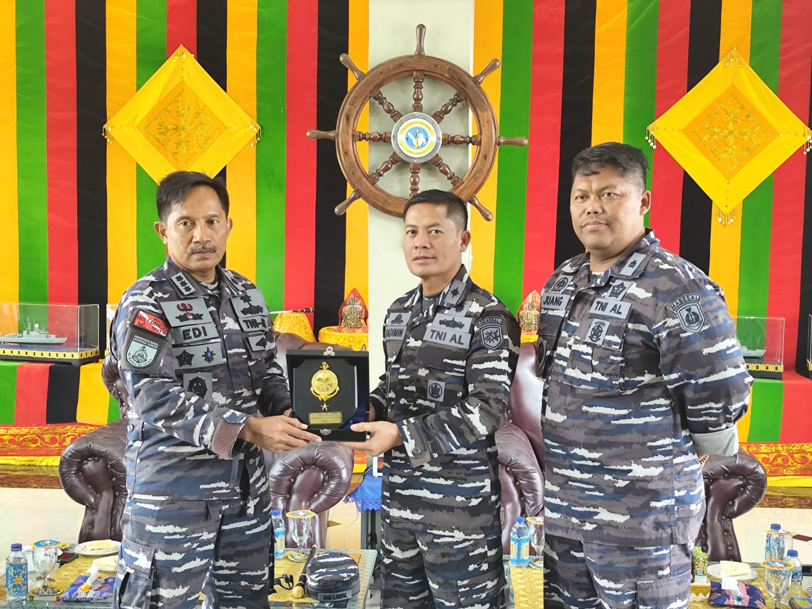 Danlanal Sabang Terima Kunjungan Tim Disjarahal TNI AL"