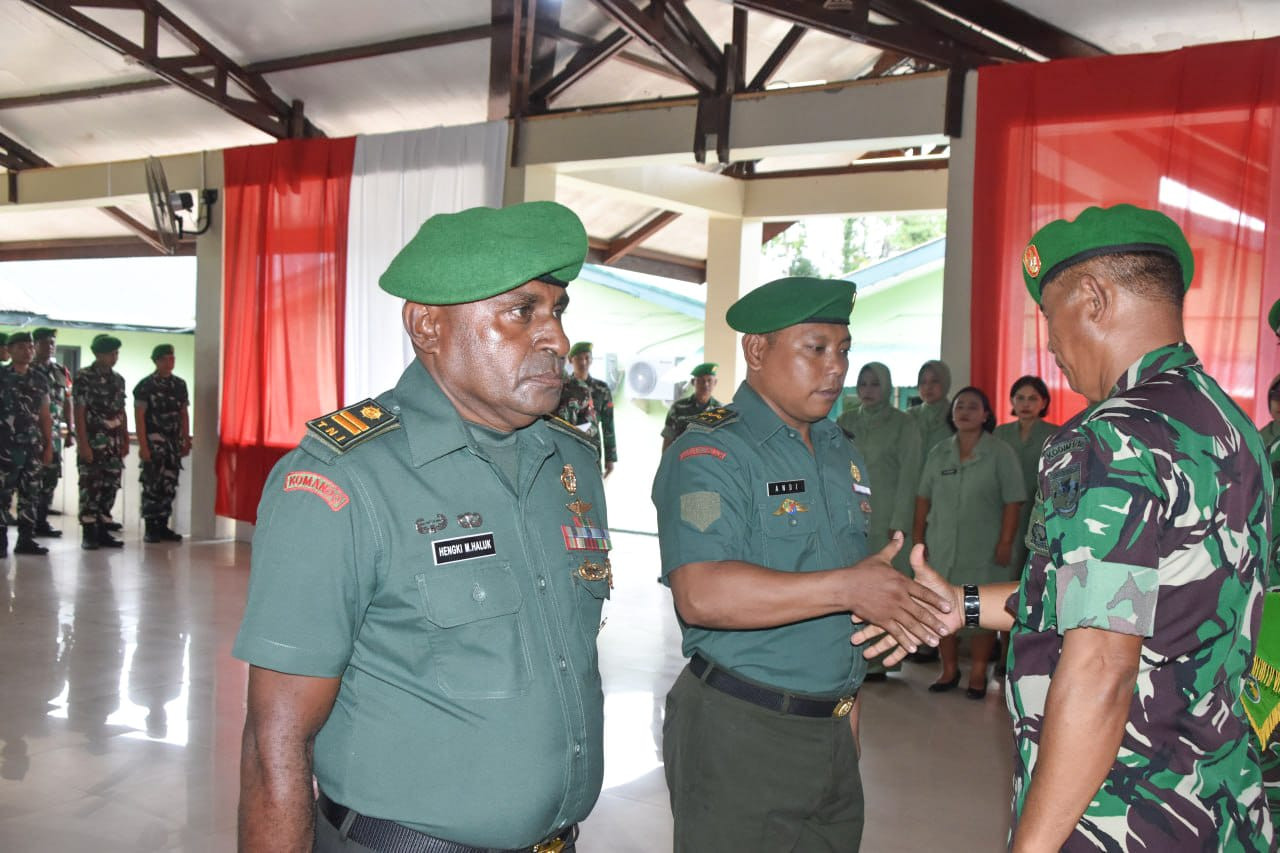 Kodim 1710/Mimika Gelar Acara Laporan Korps Kenaikan Pangkat