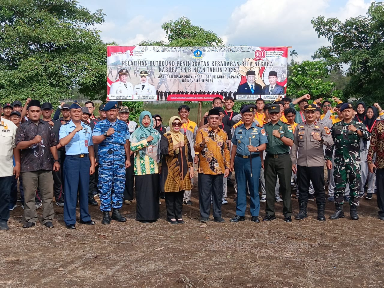 Danlanal Bintan Hadiri Pembukaan Outbound Kesadaran Bela Negara