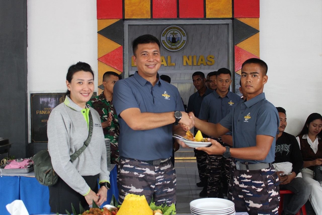 Acara Syukuran HUT Ke-11 Lanal Nias Tahun 2025 Diperingati Secara Sederhana dan Penuh Khidmat