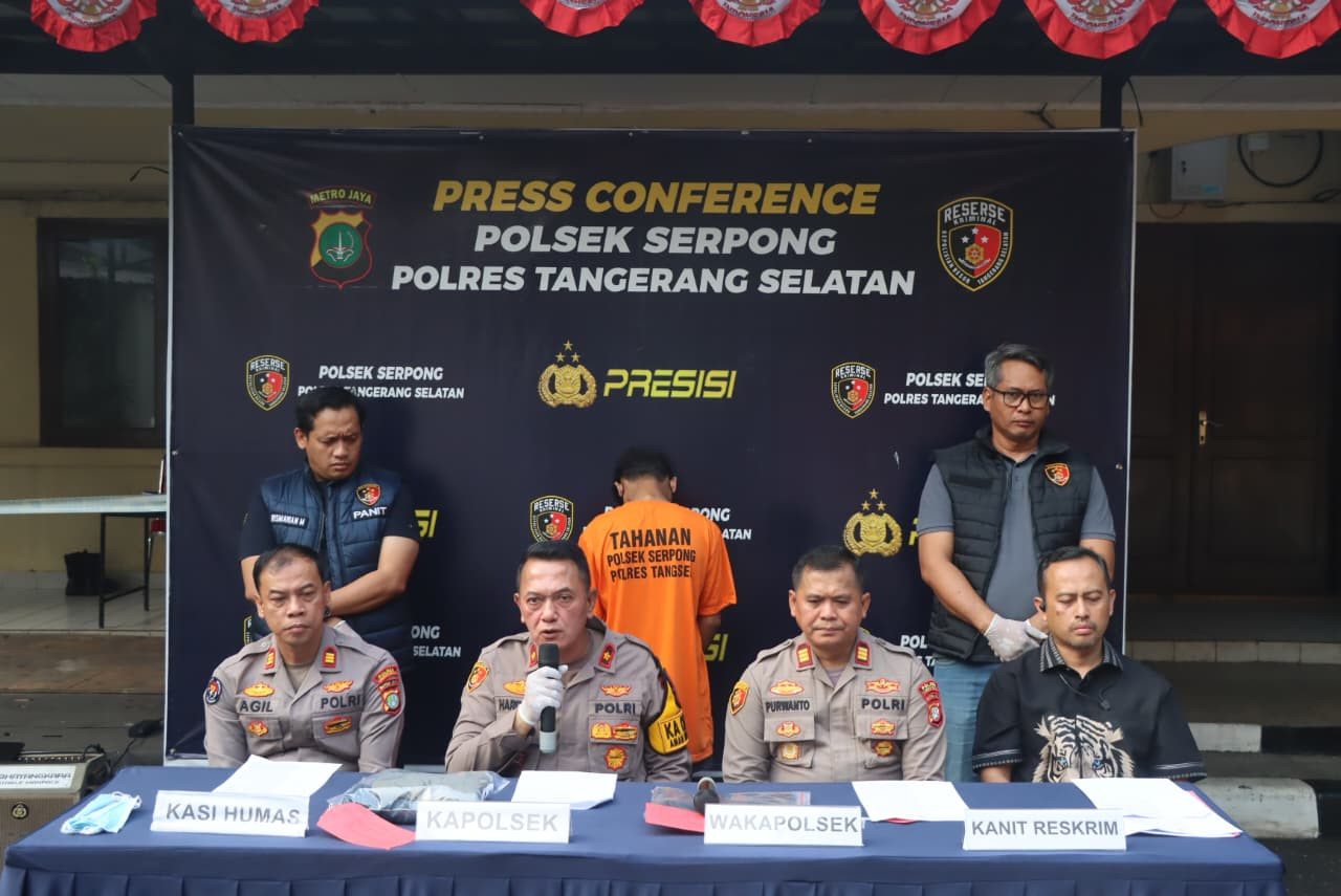 Respon Cepat, Unit Reskrim Polsek Serpong Tangkap Pelaku Penganiayaan Penjual Kerupuk