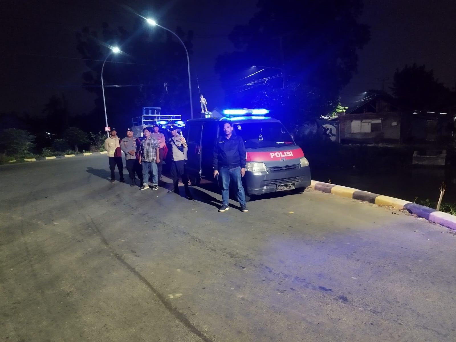 Polsek Cabangbungin Gelar Patroli Biru Preventif, Cegah Aksi Kriminal dan Balap Liar di Perbatasan Bekasi