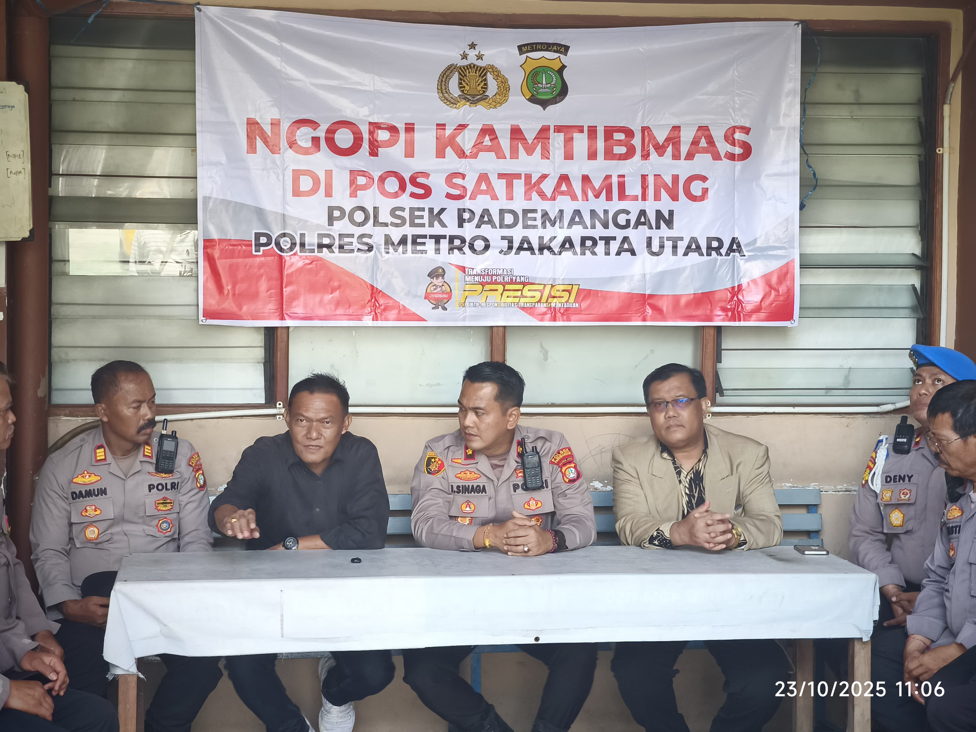 Ngopi Kamtibmas, Polsek Pademangan Ajak Pengurus Gereja HKBP Rajawali Perkuat Sinergi Jelang Nataru 2025