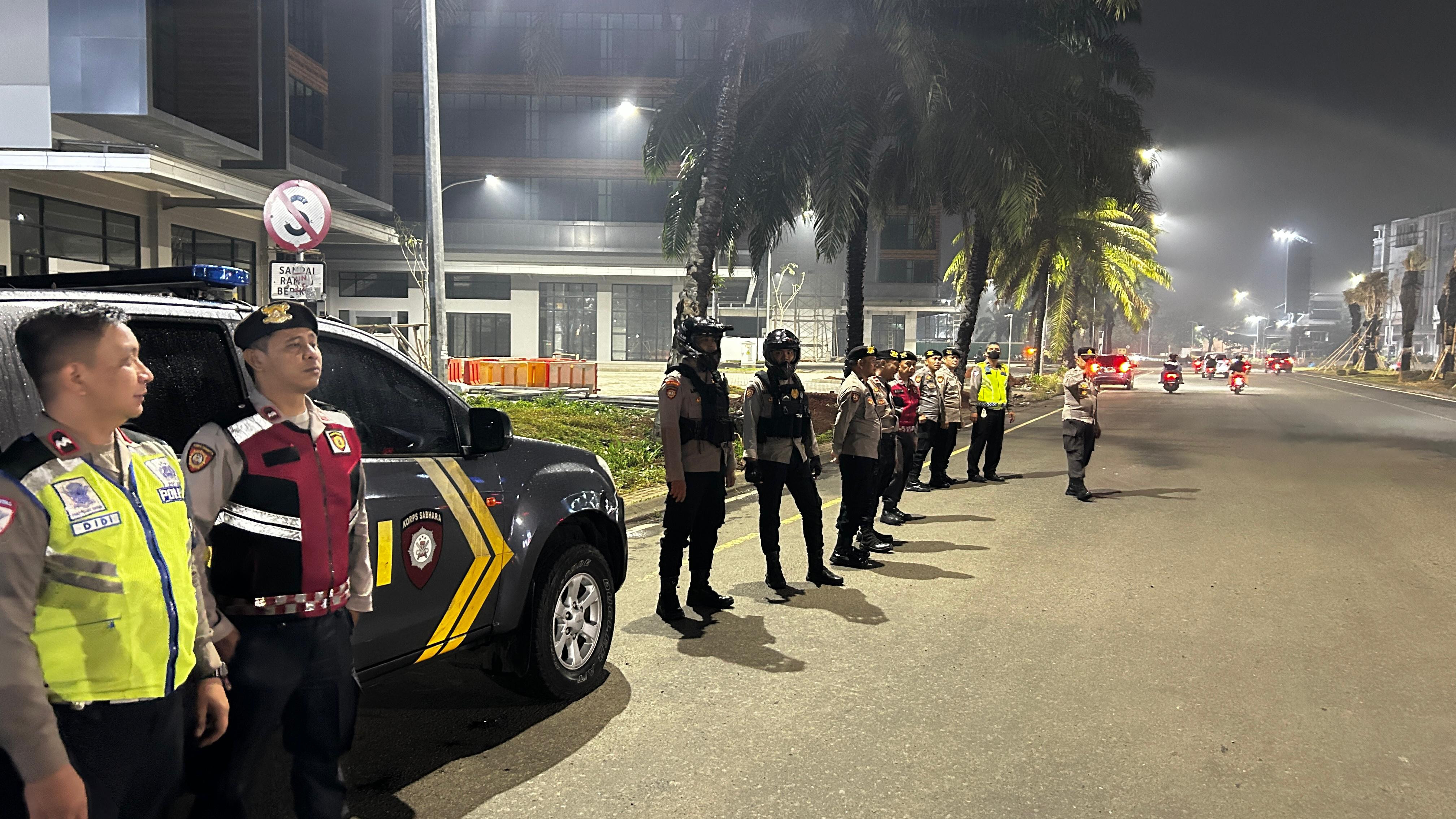 Polres Metro Bekasi Kota Gelar Patroli Malam, Situasi Kota Aman Terkendali