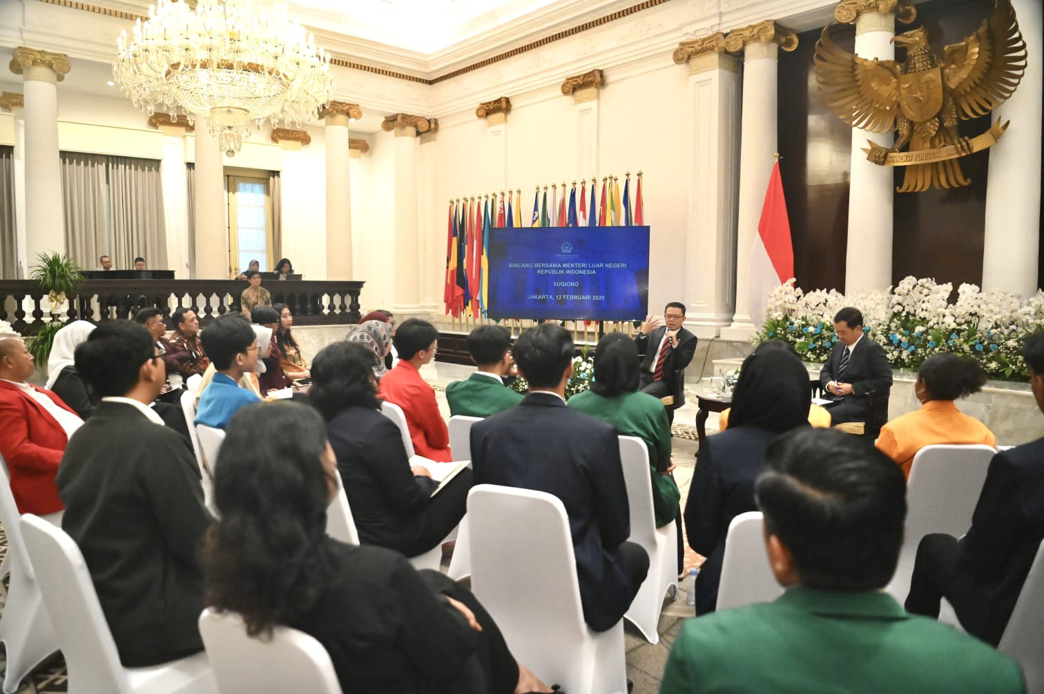 Menlu Sugiono Terima Kunjungan Mahasiswa Berbagai Kampus, Berbincang Hangat tentang Polugri Indonesia