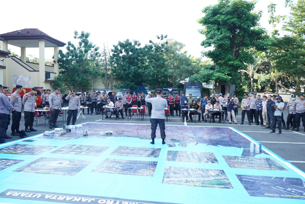 Kapolres Metro Jakarta Utara Pimpin Tactical Floor Game, Perkuat Kesiapsiagaan Pengamanan Wilayah