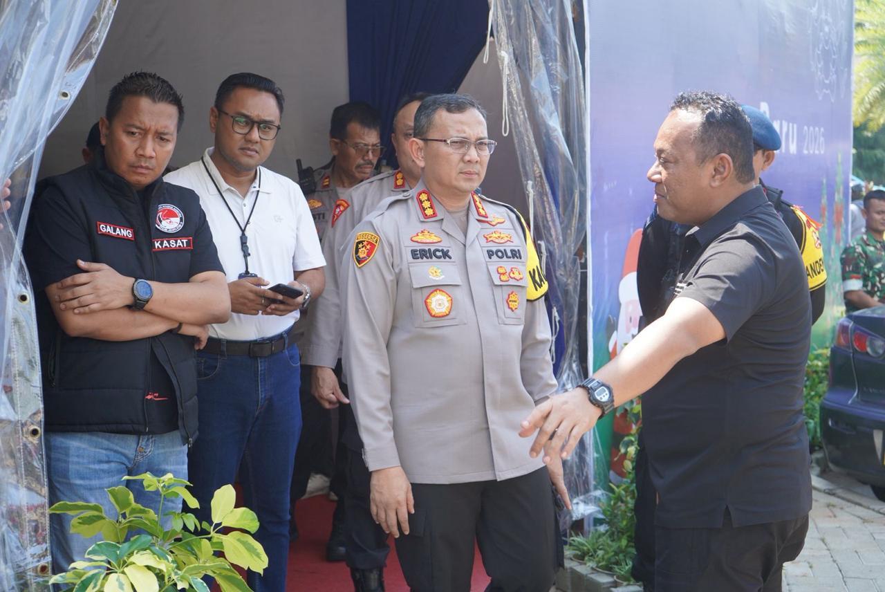 Kapolres Metro Jakarta Utara Cek Pos Pelayanan Natal dan Tahun Baru di Ancol, Pastikan Keamanan Warga