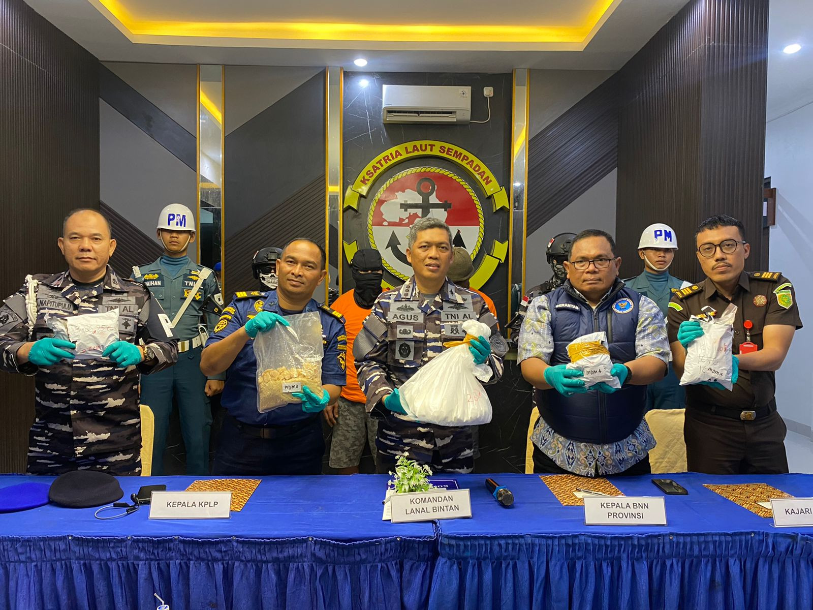 Lanal Bintan Berhasil Gagalkan Penyelundupan Narkotika di Perairan Selat Riau