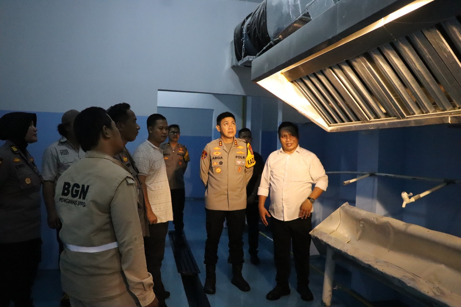 Kapolres Kepulauan Seribu Tinjau Progres Dapur SPPG di Depok, Siap Dukung Program Makan Bergizi Gratis