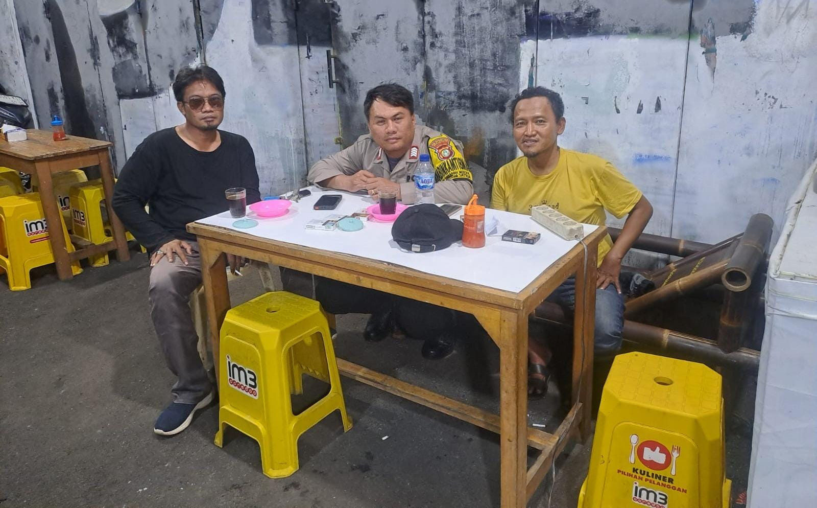 Cegah Balap Lari dan 3C, Bhabinkamtibmas Medan Satria Sisir Jalur Sudirman Hingga Pintu Air