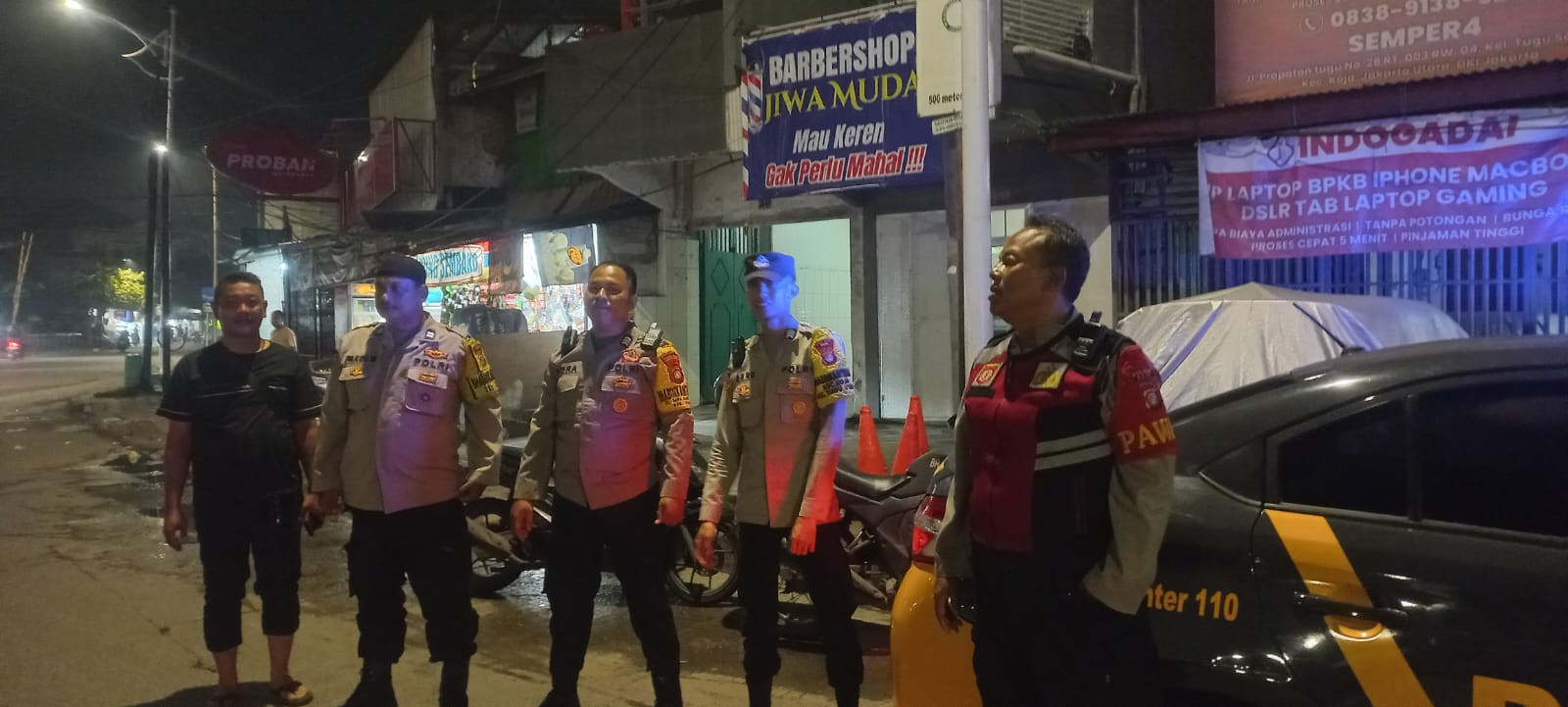 Polsek Koja Gelar KRYD, Antisipasi Tawuran dan Kejahatan Jalanan di Jakarta Utara