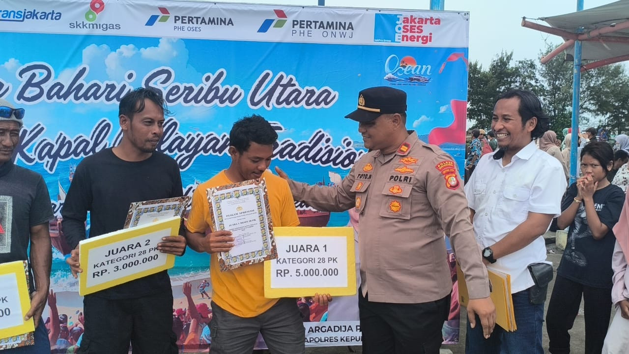 Gelora Bahari Seribu Utara 2026: Polres Kepulauan Seribu Gelar Speed Race Kapal Nelayan Tradisional Meriah, Angkat Potensi Wisata dan Budaya Maritim